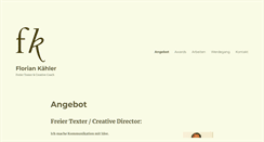 Desktop Screenshot of florian-kaehler.de