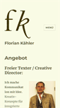 Mobile Screenshot of florian-kaehler.de